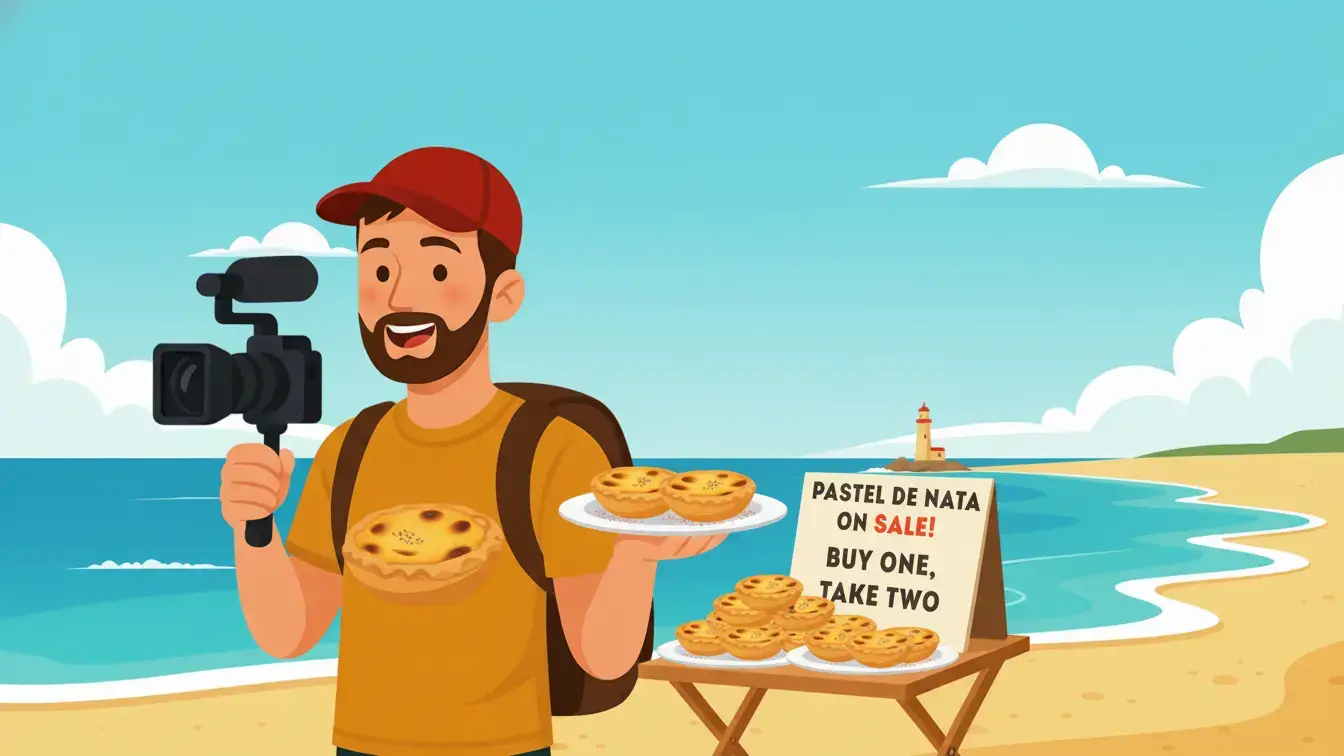 Ben at the beach selling pastries as a metaphor for undercutting competition
